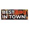Signmission Best BBQ In Town Banner Concession Stand Food Truck Single Sided B-120-30017 - alternate 1